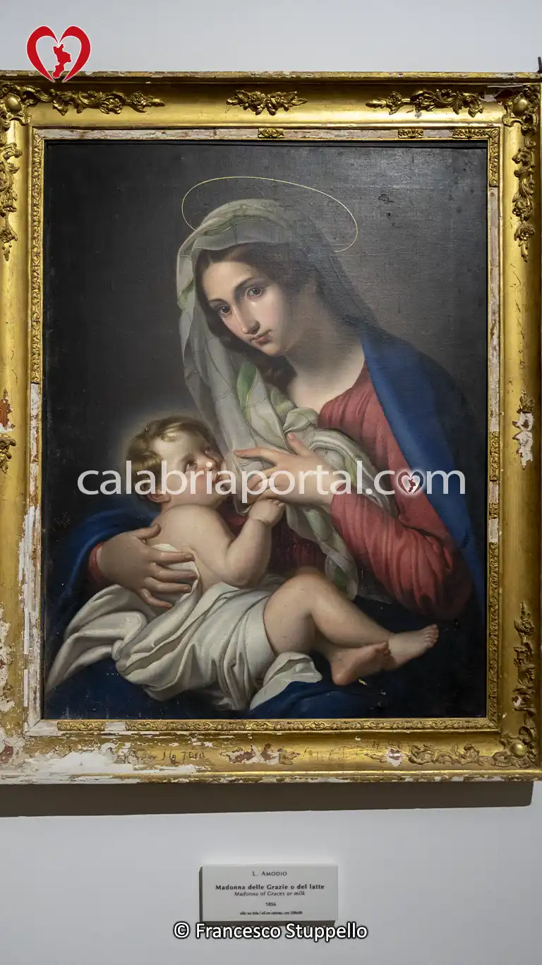 Madonna delle Grazie o del Latte di L. Amodio al Museo Civico di Altomonte (CS)