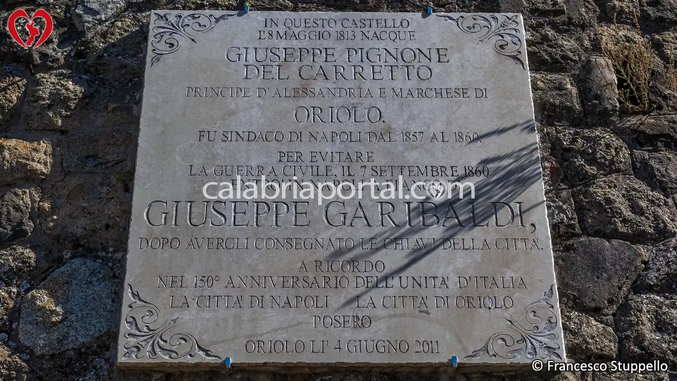 Targa a Giuseppe Pignone del Carretto per i 150 Anni dell'Unità d'Italia