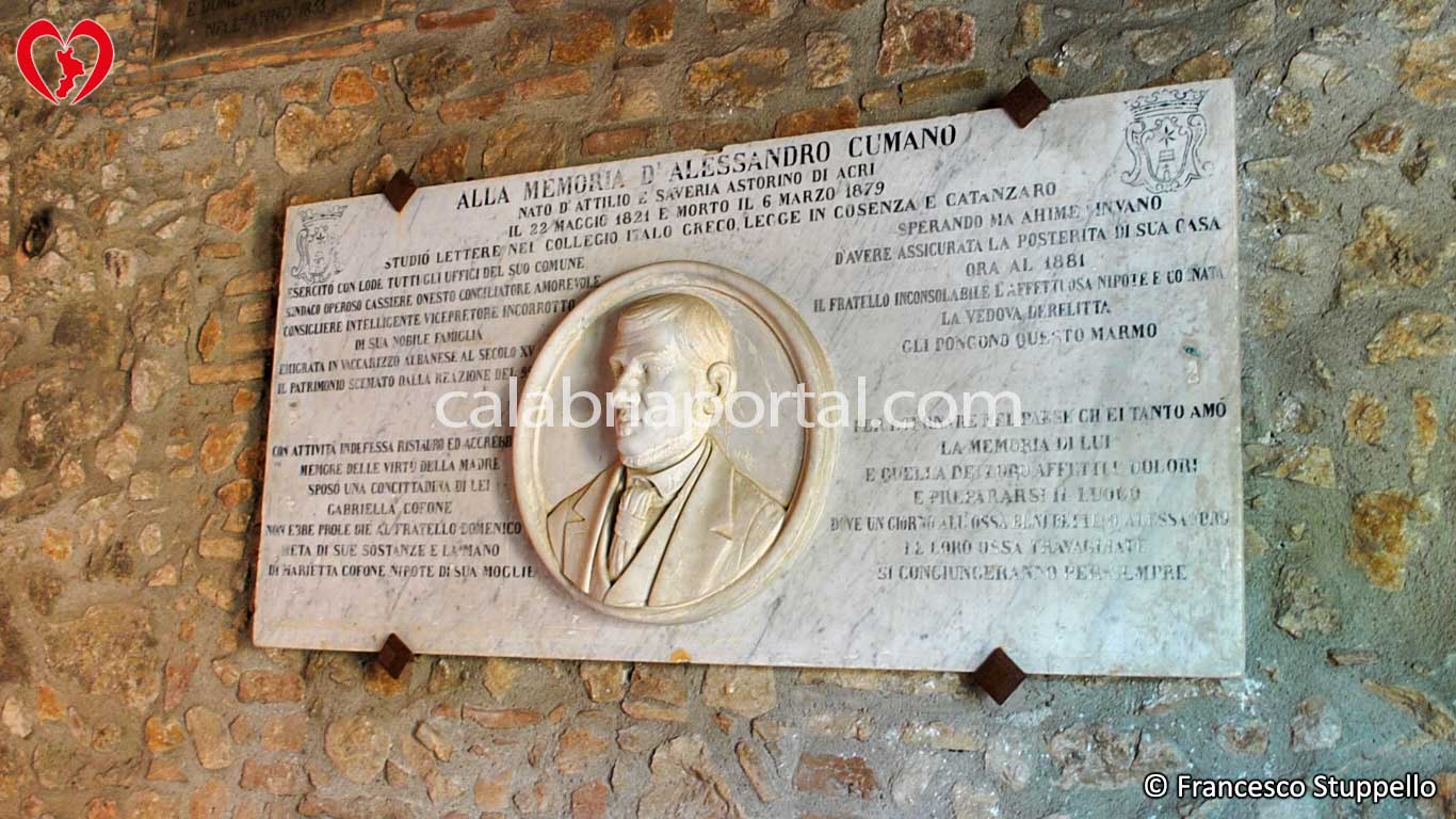 Monumento ad Alessandro Cumano a Vaccarizzo Albanese (CS)