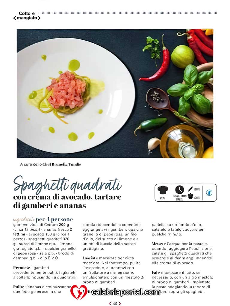 La nostra ricetta tra le idee creative della Calabria - Rivista Cotto e Mangiato