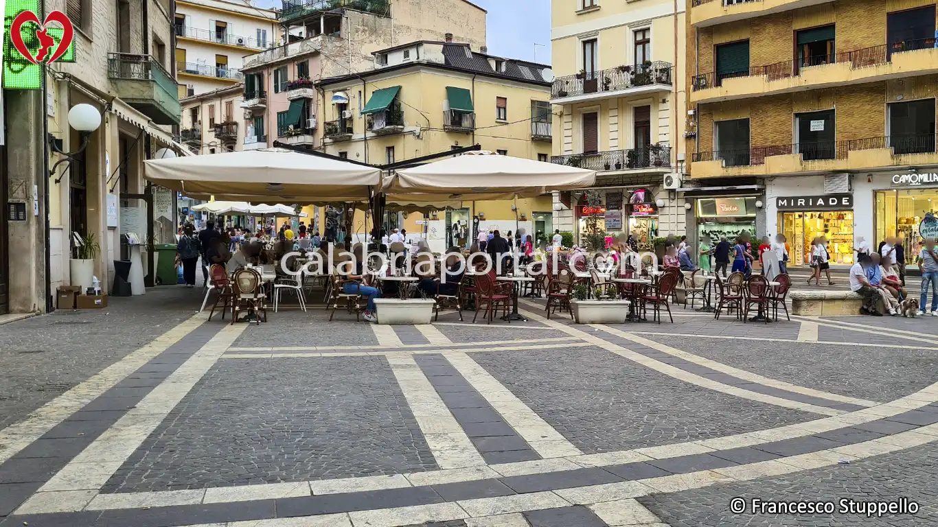 Scorcio di Piazza J.F. Kennedy a Cosenza