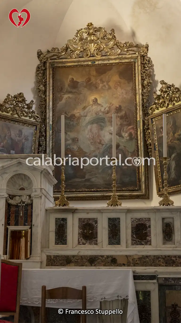 Tele del Presbiterio della Chiesa del SS. Salvatore a Orsomarso (CS) Tele del Presbiterio della Chiesa del SS. Salvatore a Orsomarso (CS)