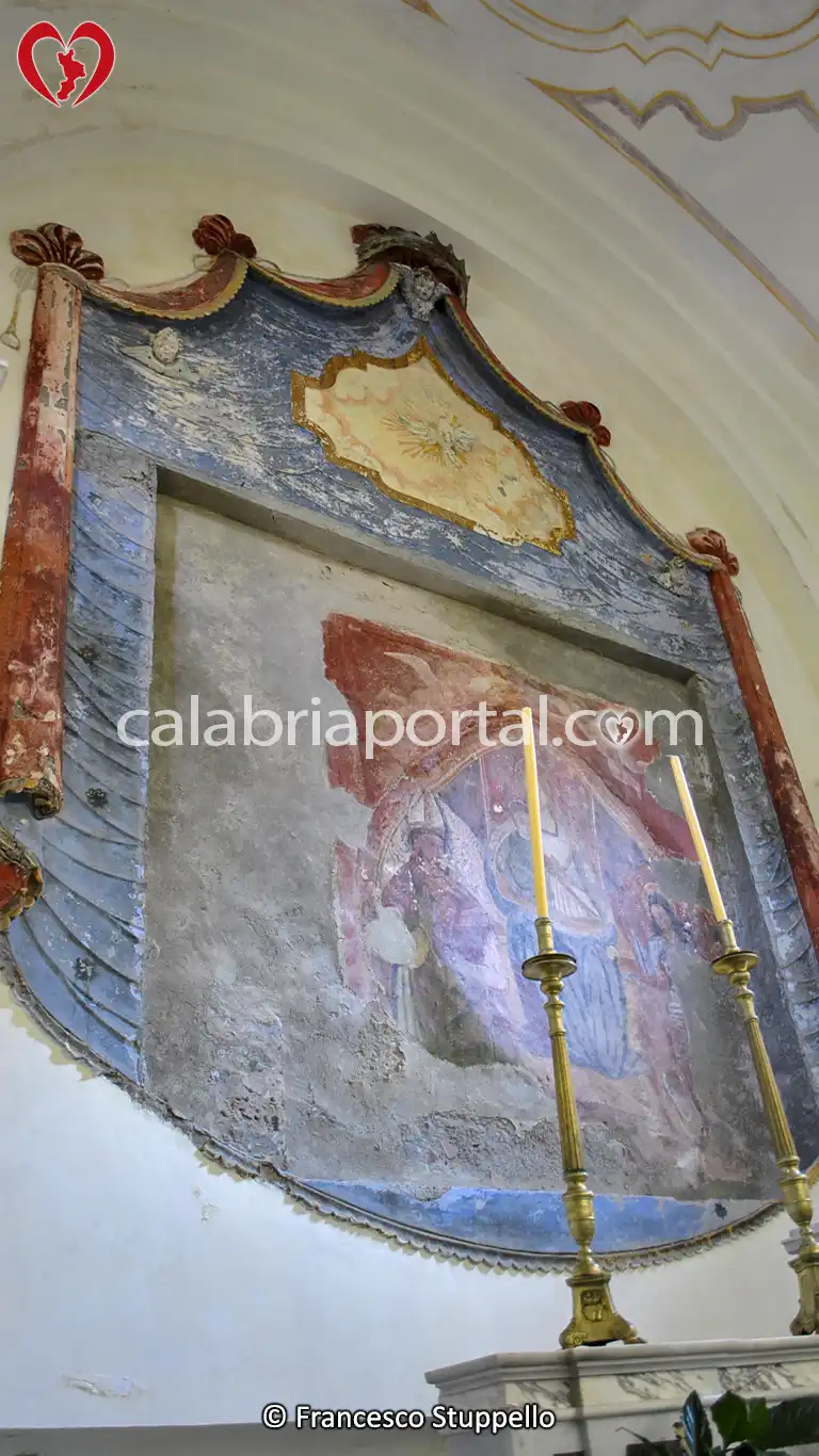 Affresco del Santuario di Papasidero Affresco del Santuario di Papasidero