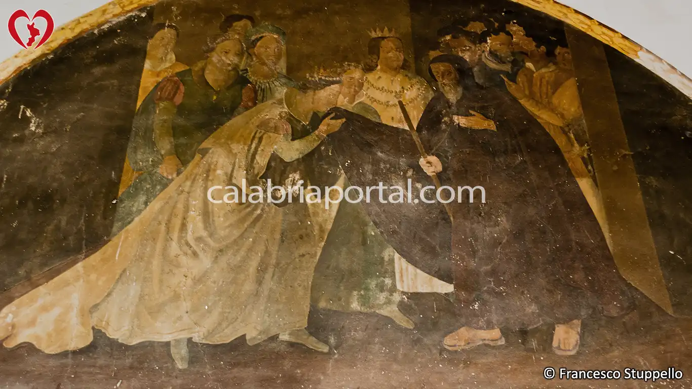 Affresco del Chiostro del Santuario di Paterno Calabro Affresco del Chiostro del Santuario di Paterno Calabro