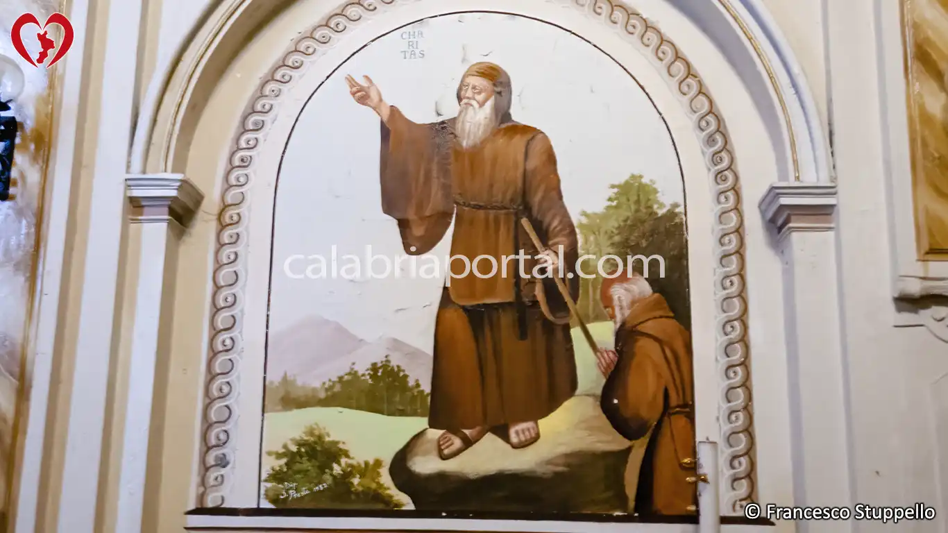 Dipinto di San Francesco da Paola nel Santuario di Paterno Calabro Dipinto di San Francesco da Paola nel Santuario di Paterno Calabro