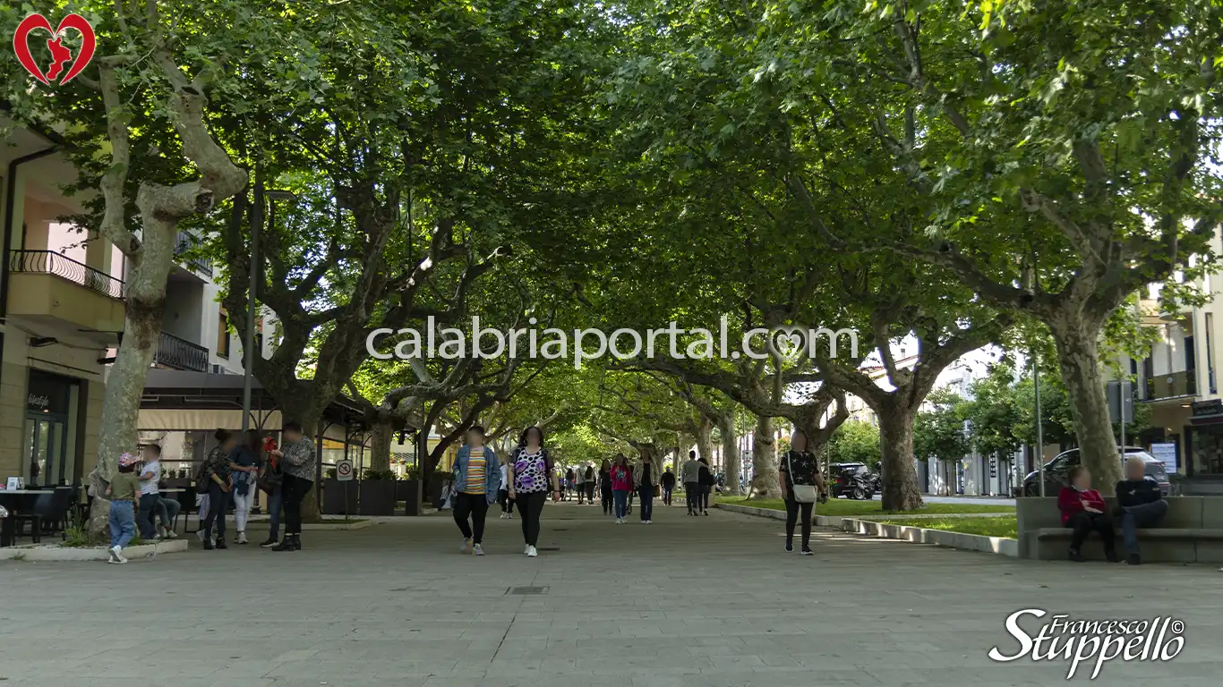 Viale della Repubblica a Praia a Mare