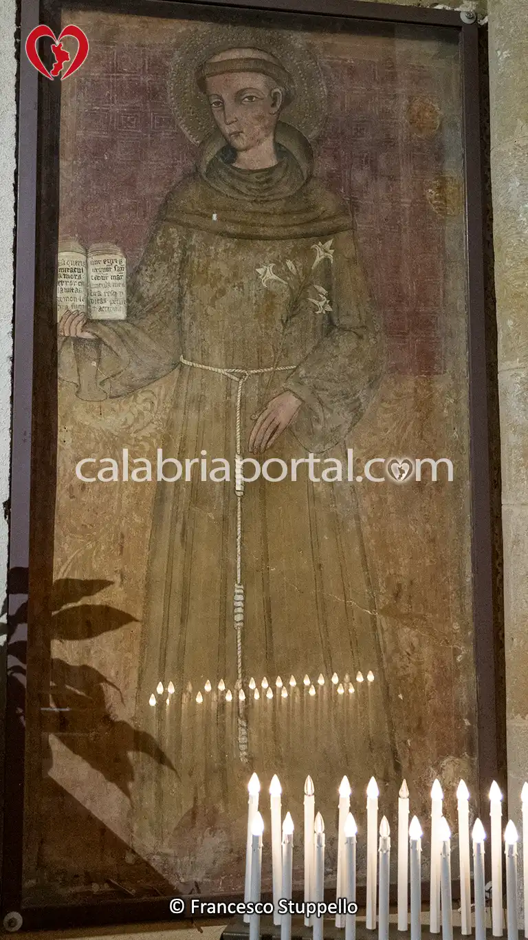 Affresco di Sant'Antonio da Padova nella Chiesa della Riforma a San Marco Argentao Affresco di Sant'Antonio da Padova nella Chiesa della Riforma a San Marco Argentao