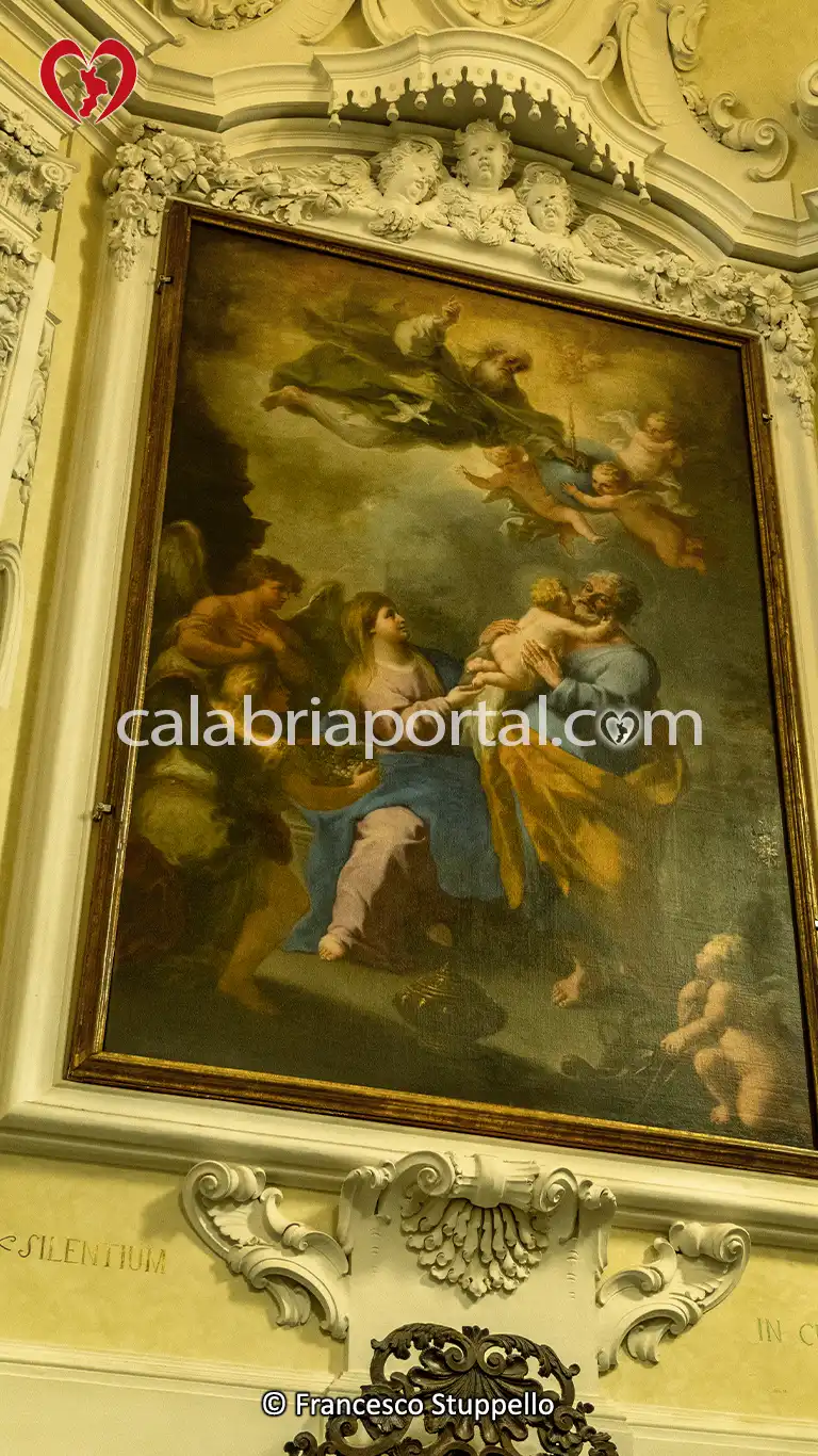 Tela della Sacra Famiglia della Chiesa di San Giuseppe a Santa Domenica Talao