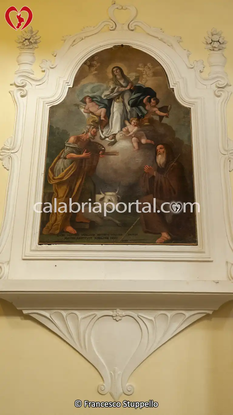 Dipinto dell'Immacolata Concezione e Santi della Chiesa di San Pietro Apostolo Dipinto dell'Immacolata Concezione e Santi della Chiesa di San Pietro Apostolo