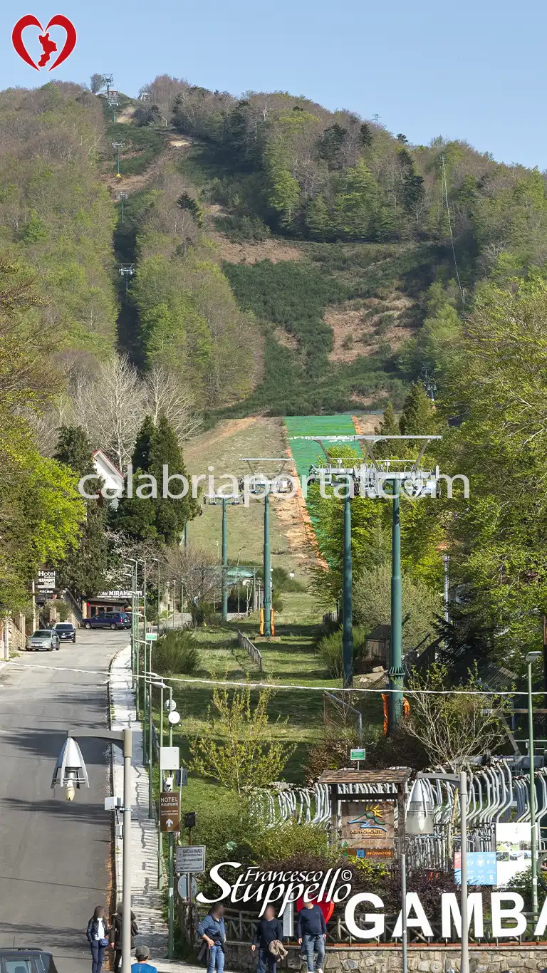 Pista da Sci a Gambarie in primavera