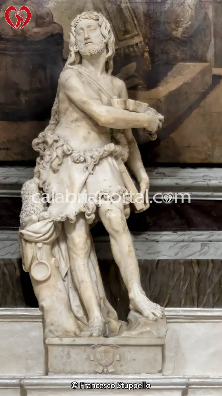 Scultura di San Giovanni Battista della Chiesa di San Giorgio Martire a Pizzo