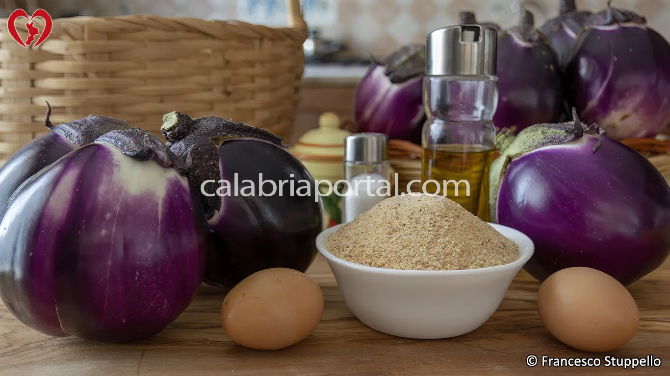 Ricetta delle Cotolette di Melanzane: gli ingredienti.