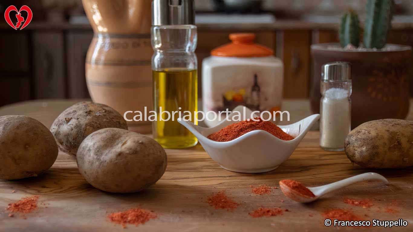 Ricetta delle Patate Mbacchiuse con Peperone in Polvere alla Calabrese: gli Ingredienti Ricetta delle Patate Mbacchiuse con Peperone in Polvere alla Calabrese: gli Ingredienti