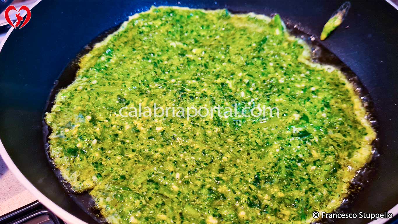 Cime di Broccolo Nero Cottura della Frittata