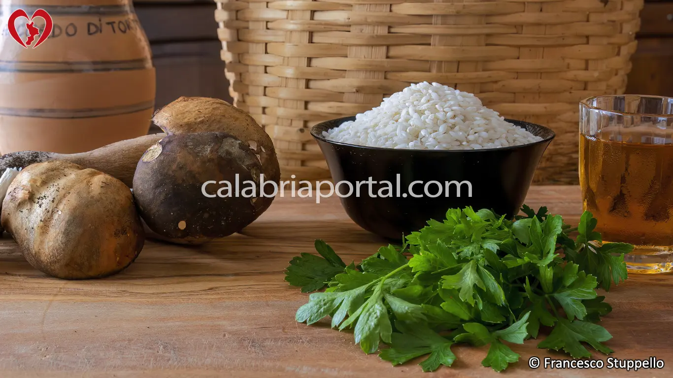Ricetta del Risotto ai Funghi Porcini alla Calabrese: gli Ingredienti