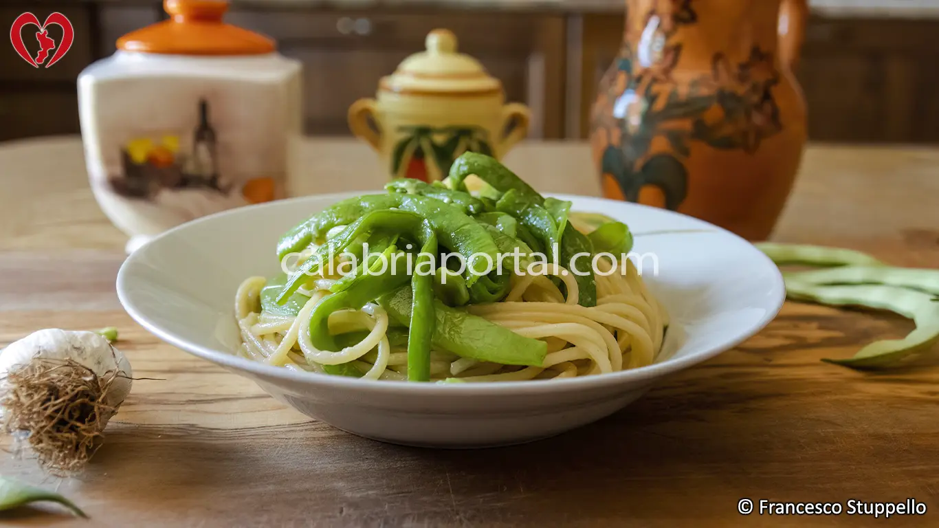 Ricetta della Pasta con Fagiolini alla Calabrese Ricetta della Pasta con Fagiolini alla Calabrese