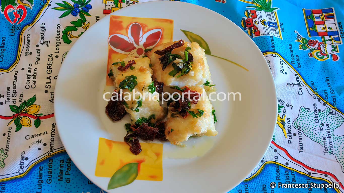 Baccalà con Pomodorini Secchi alla Calabrese Baccalà con Pomodorini Secchi alla Calabrese