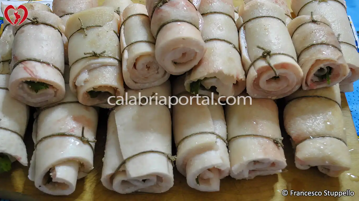 Braciole di Cotiche di Maiale alla Calabrese