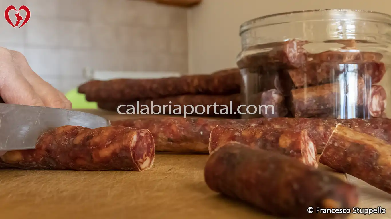 Salsiccia Calabrese salame tipico della Calabria