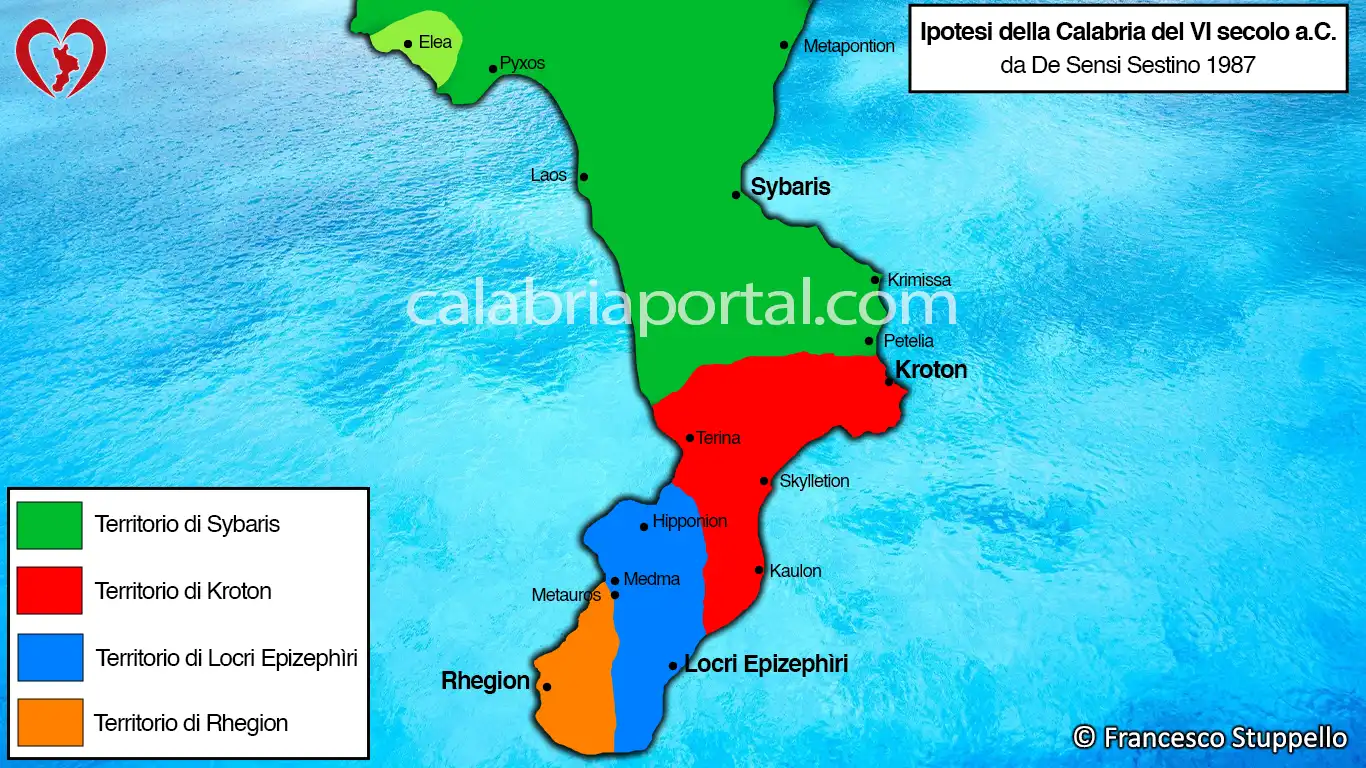Magna Grecia: Ipotesi della Calabria del VI secolo a.C. Magna Grecia: Ipotesi della Calabria del VI secolo a.C.