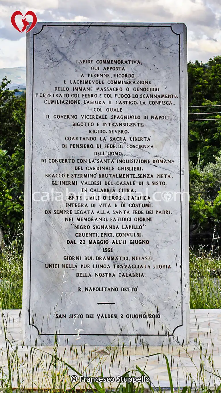 Monumento all'Eccidio Valdese a San Sisto dei Valdesi (CS)